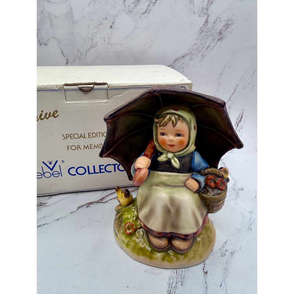 Hummel Smiling Through #408 Umbrella Girl Goebel Collectors Club Edition‎ 9